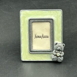 Jay Strongwater Light Green and Silver Bear Frame